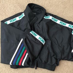 Cropped PONY Windbreaker